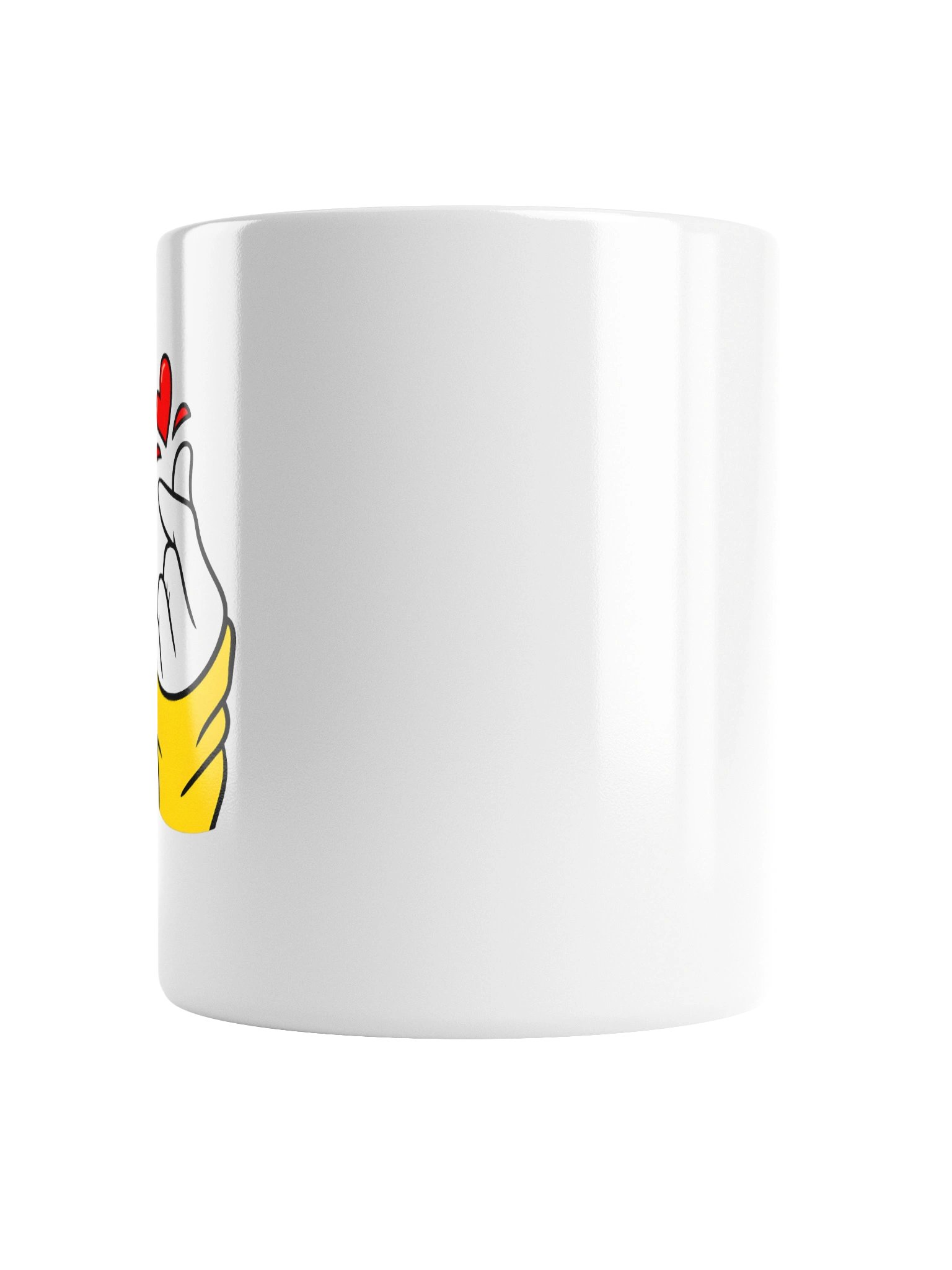 Korean Finger Heart Aesthetic Ceramic Coffee Mug product image (2)