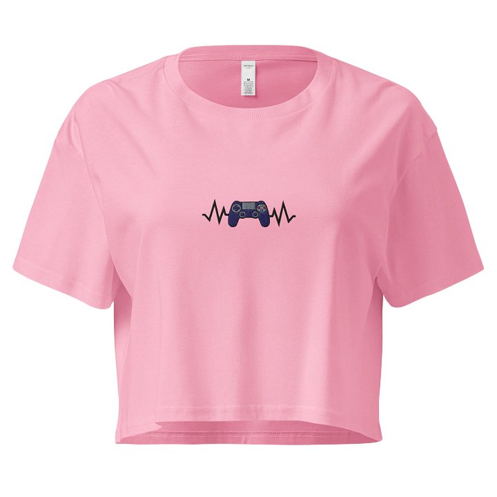Gamer Pulse PlayStation Embroidered Crop Top product image (1)