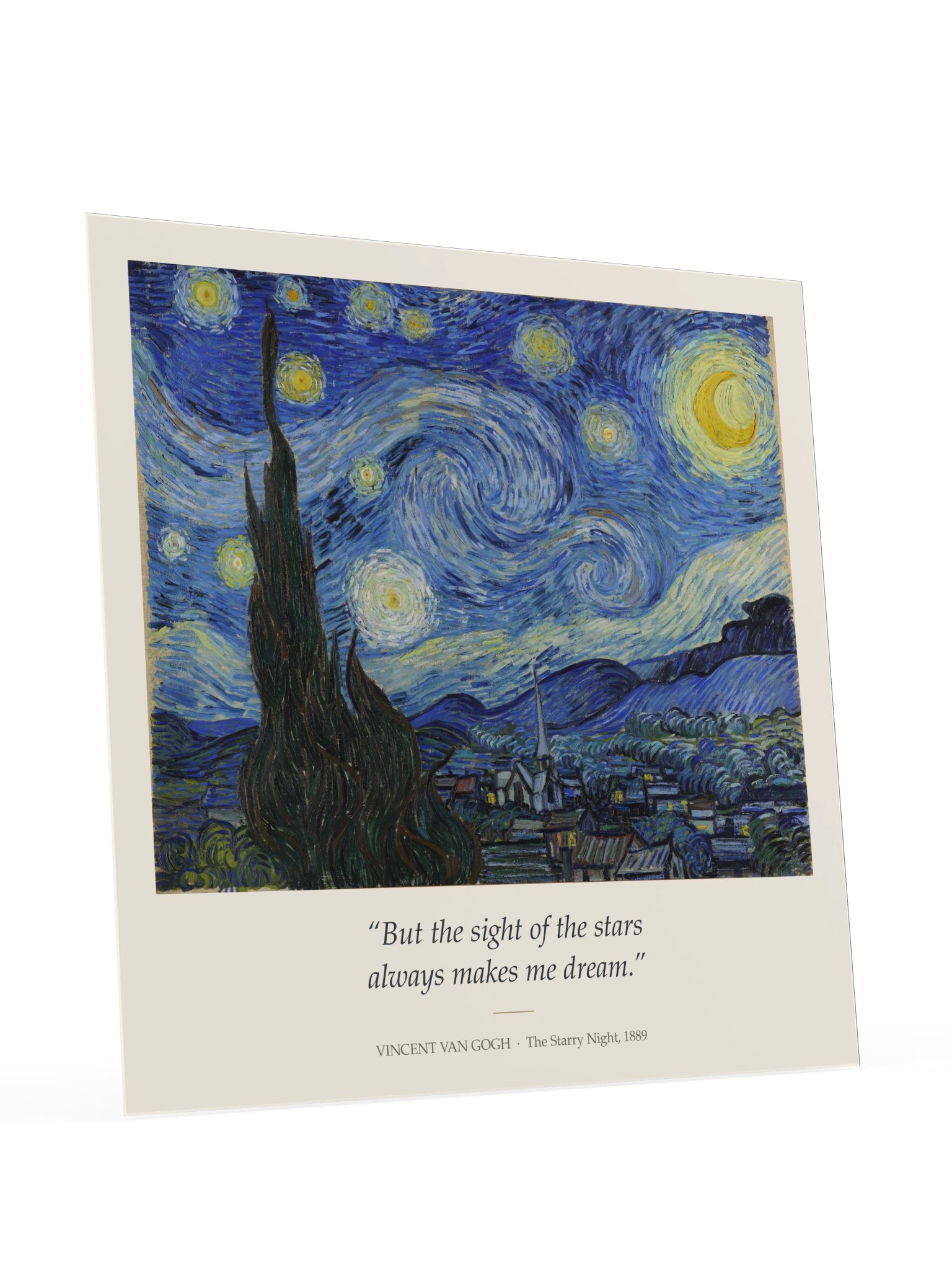 Vincent van Gogh – The Starry Night | The Stars Make Me Dream Poster product image (5)