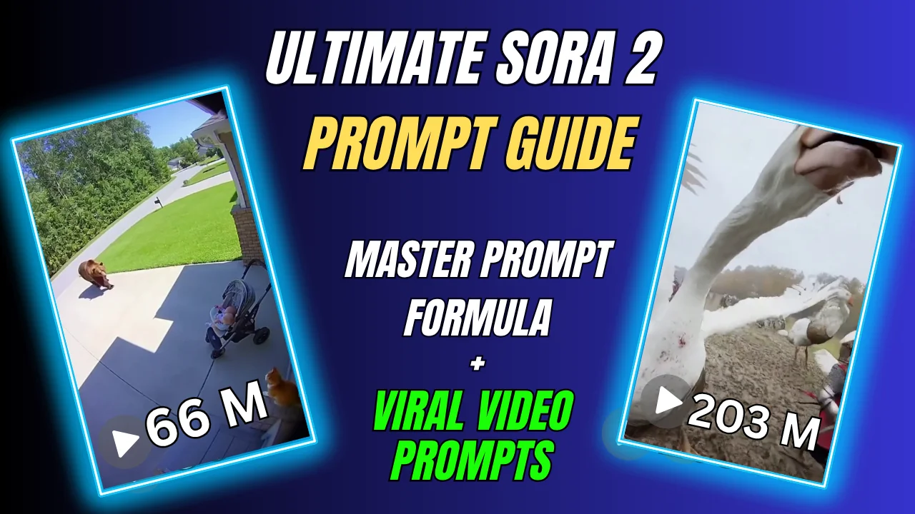 Ultimate Sora 2 Prompt Guide | Master Prompt Template + Viral Video Prompts product image (10)
