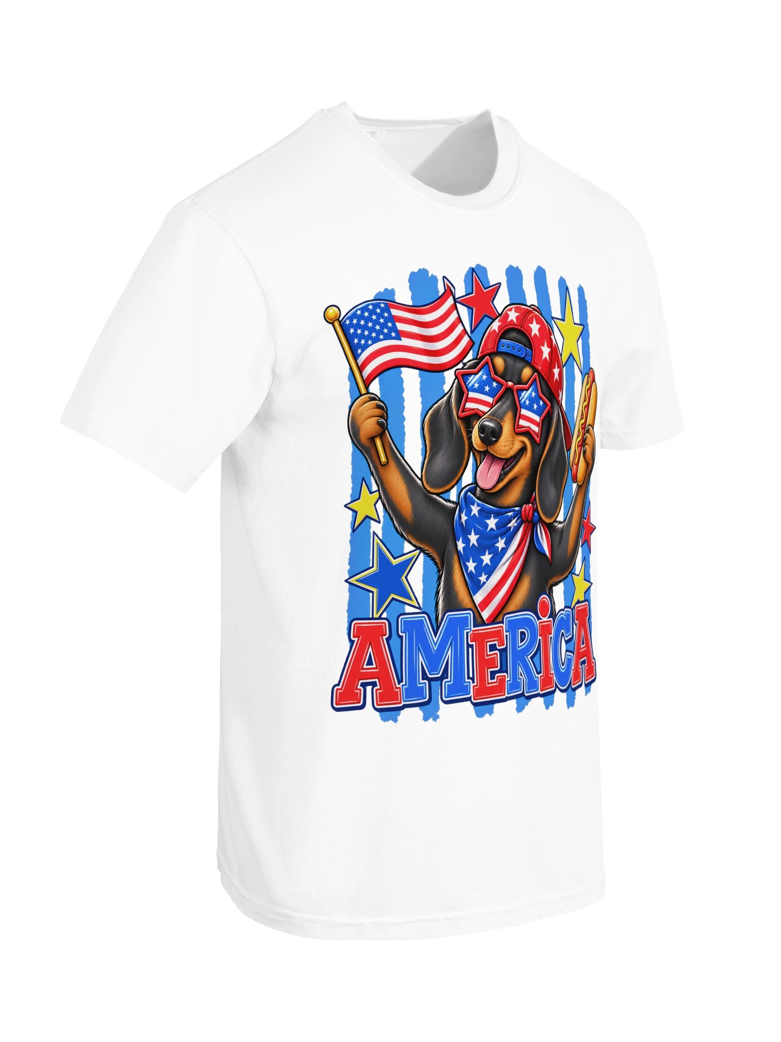 Stars Stripes & Dachshunds Tee product image (6)