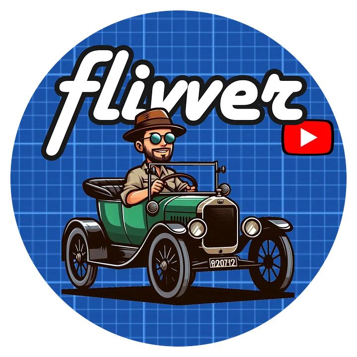 Flivver Toon 3in (75mm) Vinyl Sticker FREE SHIPPING! product image (1)
