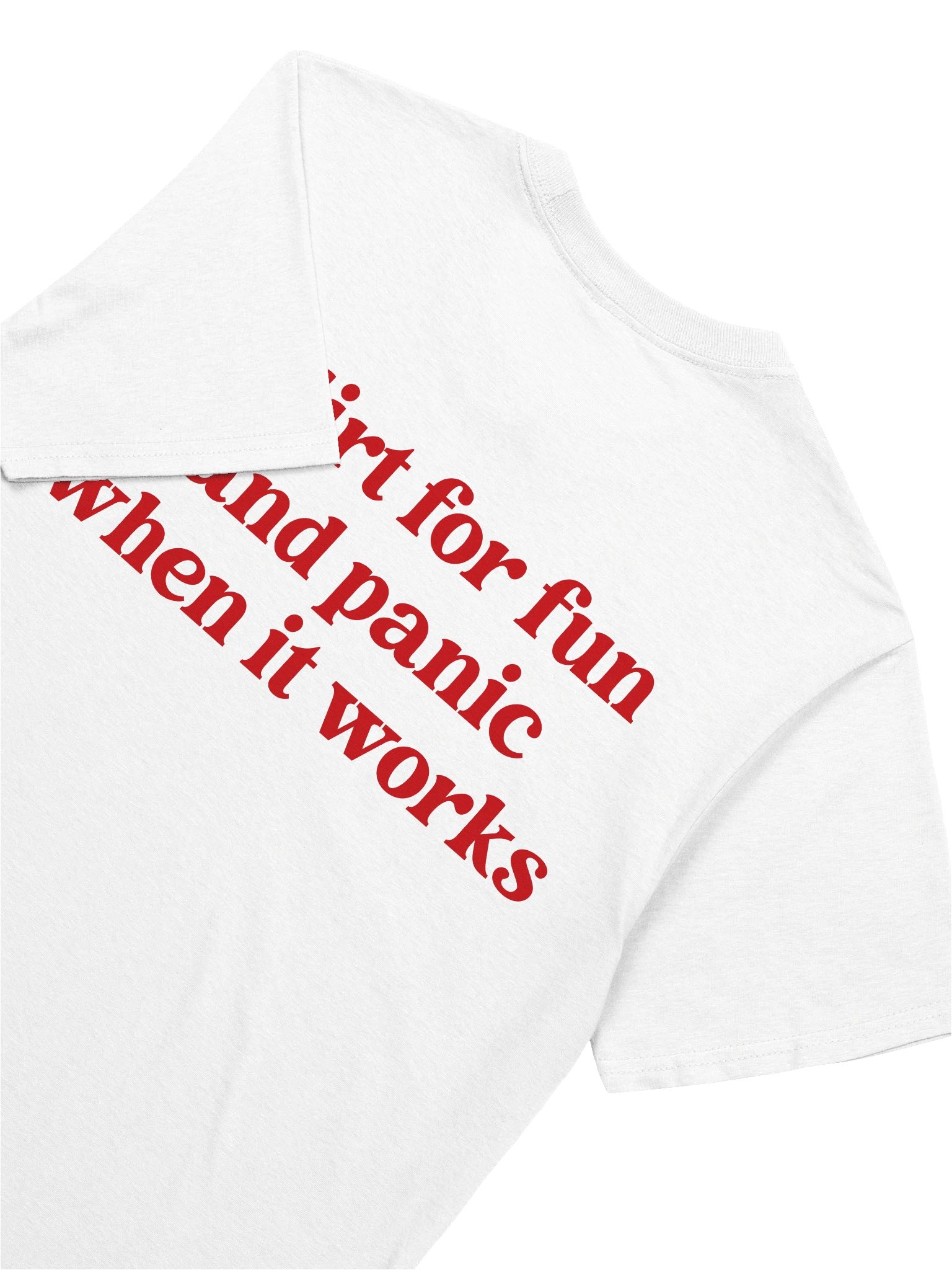 I Flirt for Fun and Panic When It Works Funny Introvert T-Shirt product image (2)