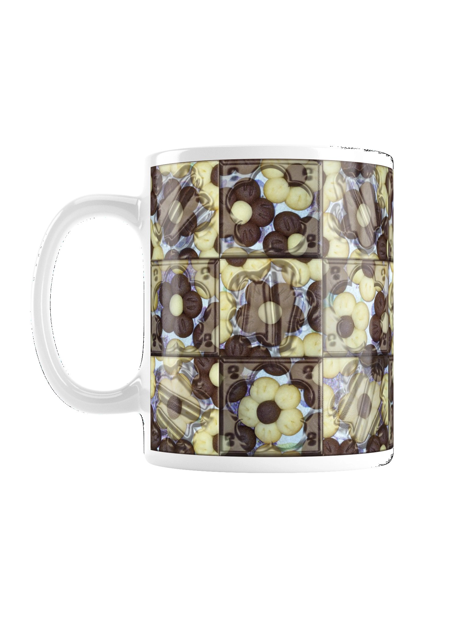 Mug Covered in Real Flower-Shaped Cookies product image (1)