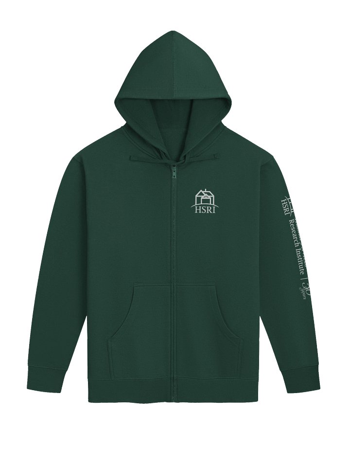 HSRI 50th Anniversary Zip-up Hoodie - Forest Green product image (1)