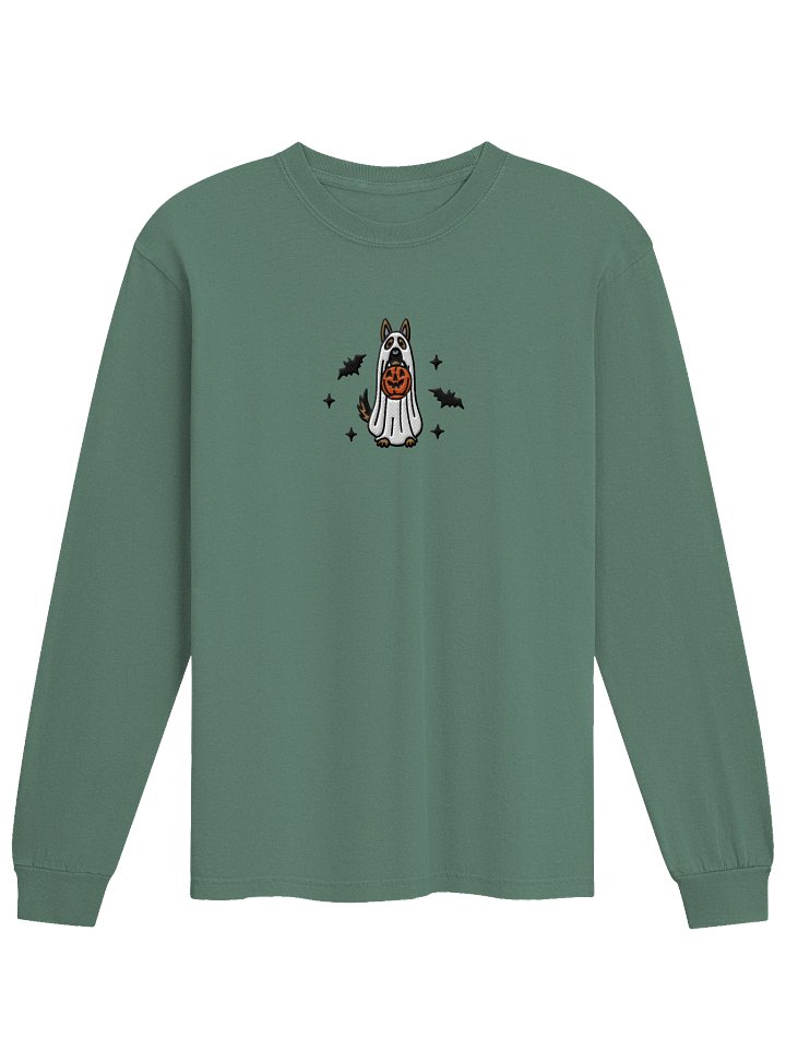 Halloween German Shepherd(Brown) Embroidered Long-Sleeve T-Shirt product image (25)