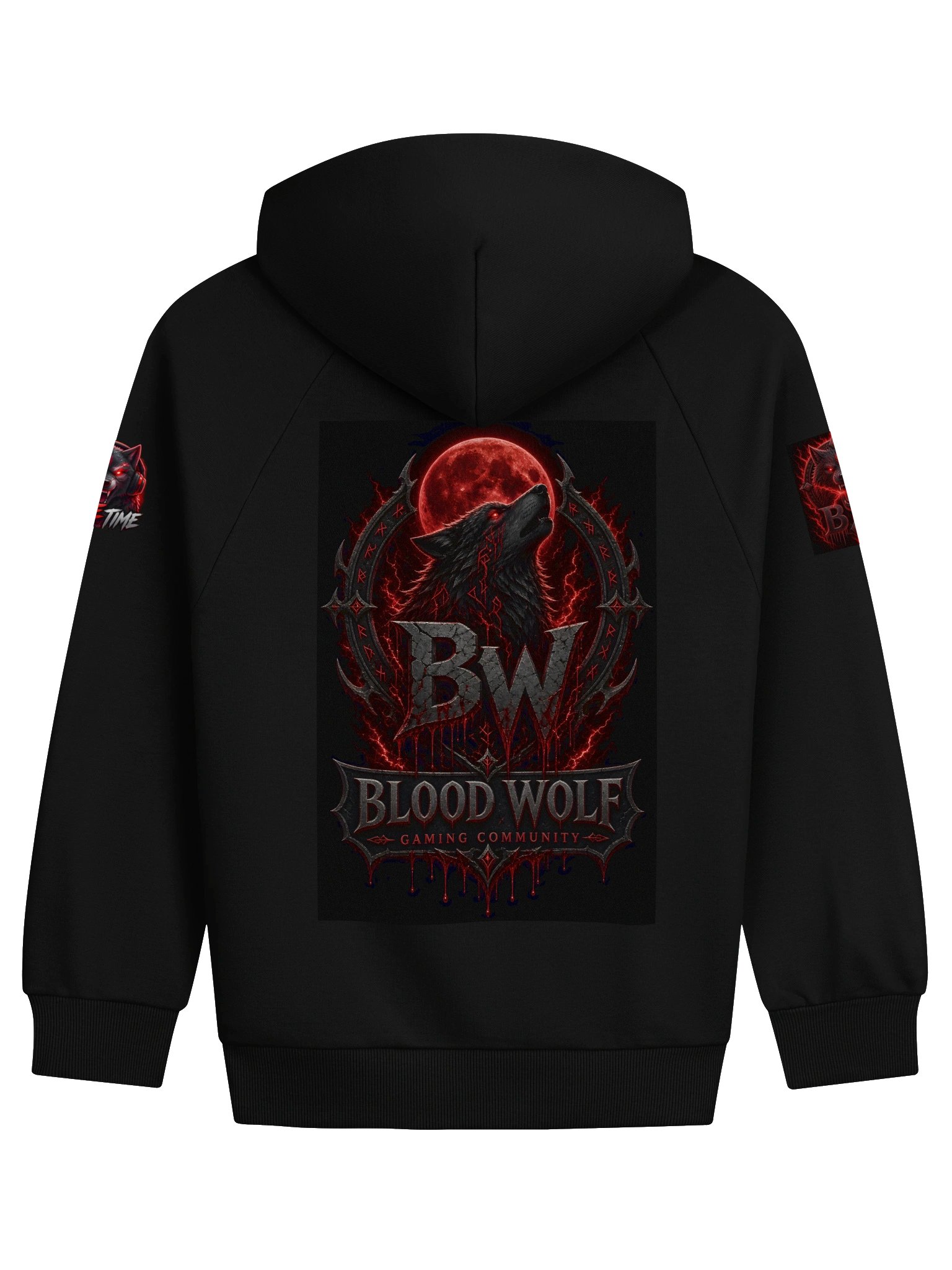 Blood Wolf Gaming Coffee Hoodie product image (11)