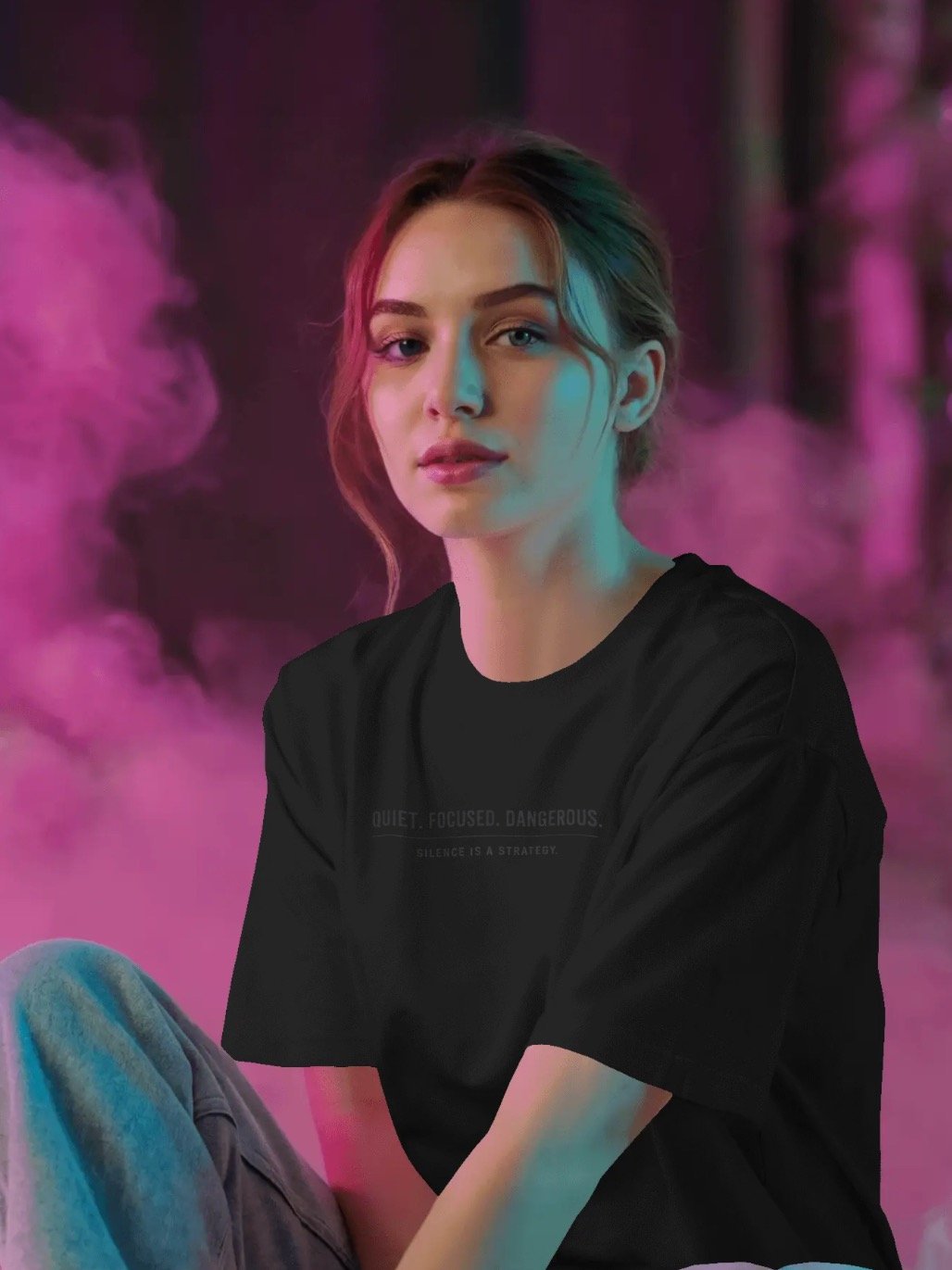 Quiet. Focused. Dangerous. – Mindset Statement Unisex Tee product image (2)