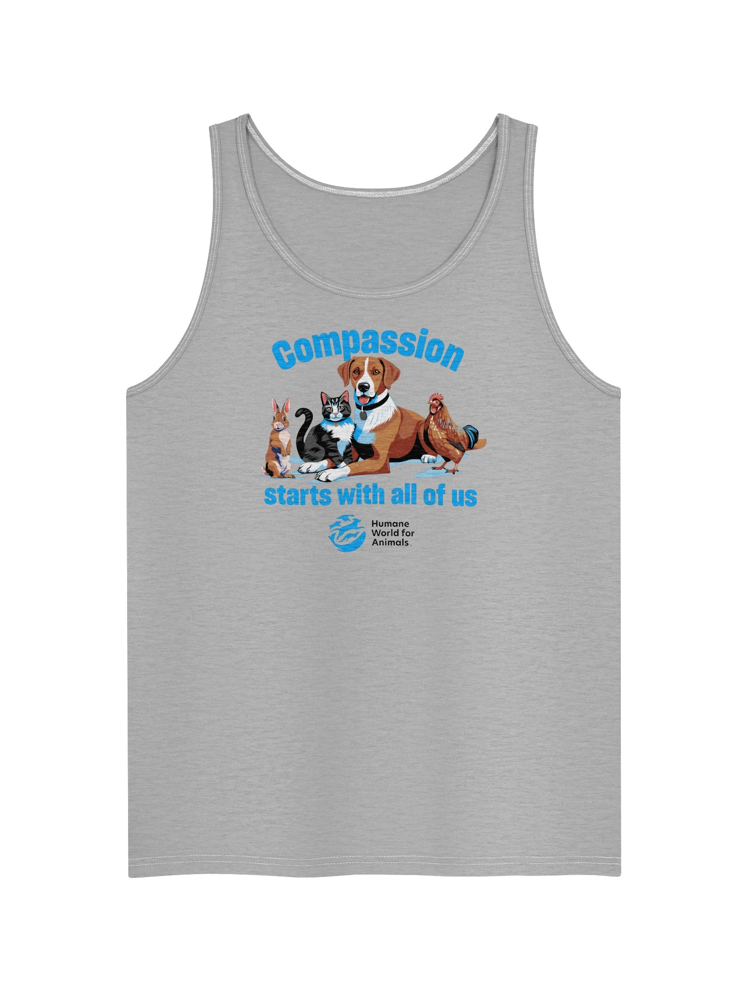 Compassion starts with all of us - Illustration - Tank top product image (1)