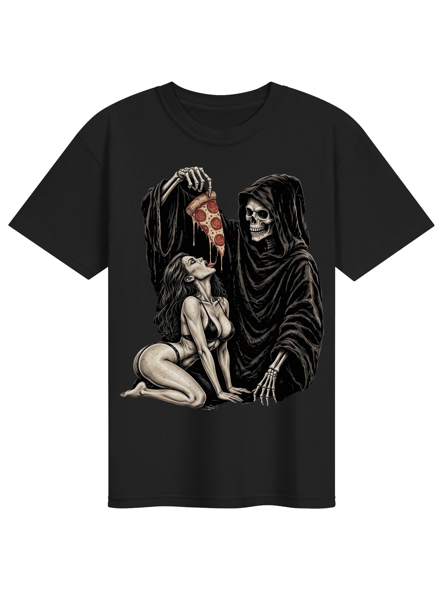Death By Pizza Heavyweight Streetwear Tee product image (8)