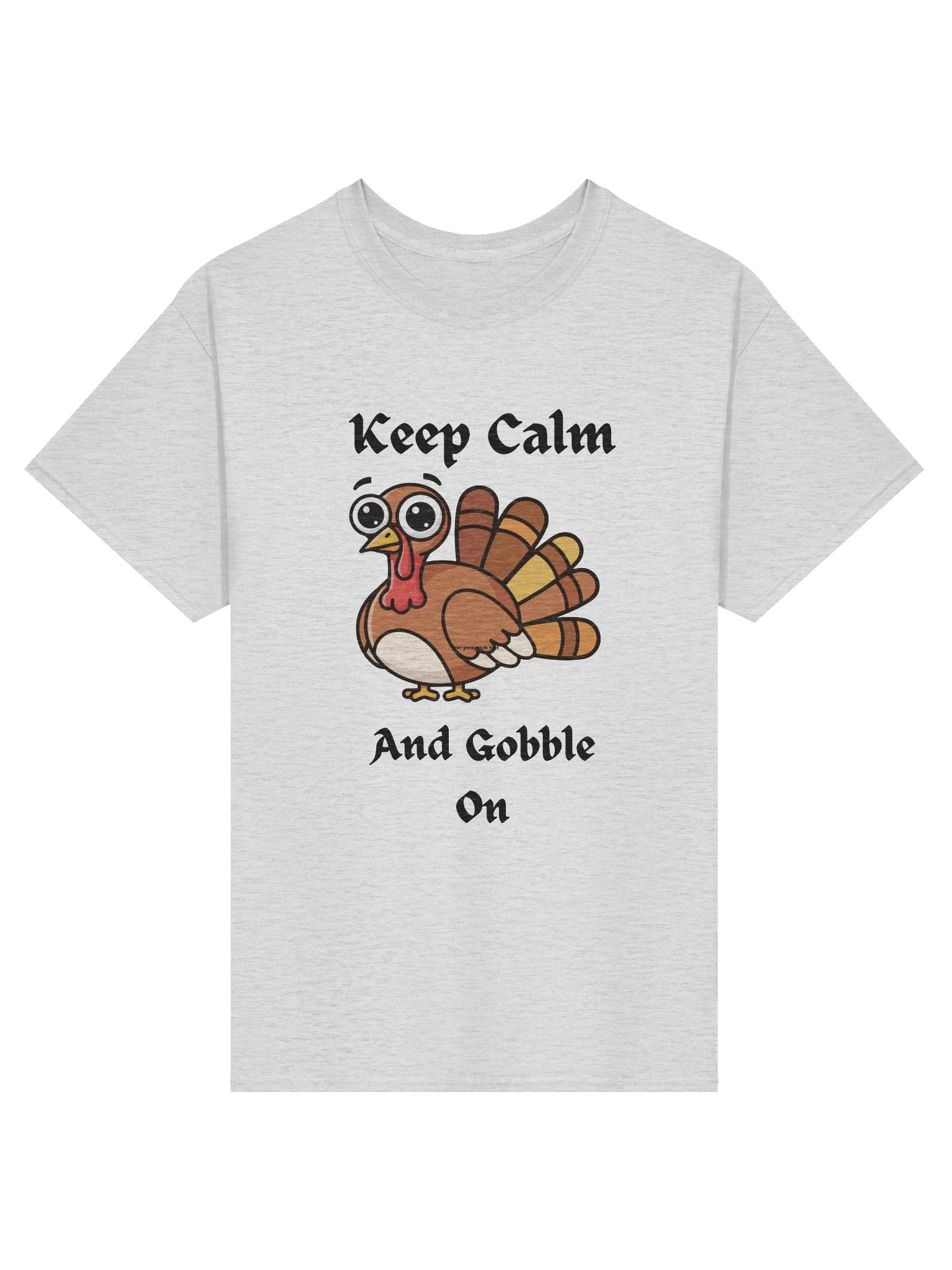 Whimsical Turkey Cartoon T-Shirt product image (1)
