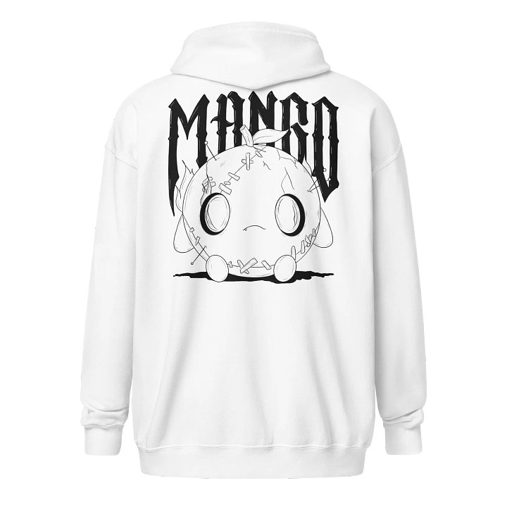 Creepy Mango Print in Black - Zip Up Hoodie product image (14)