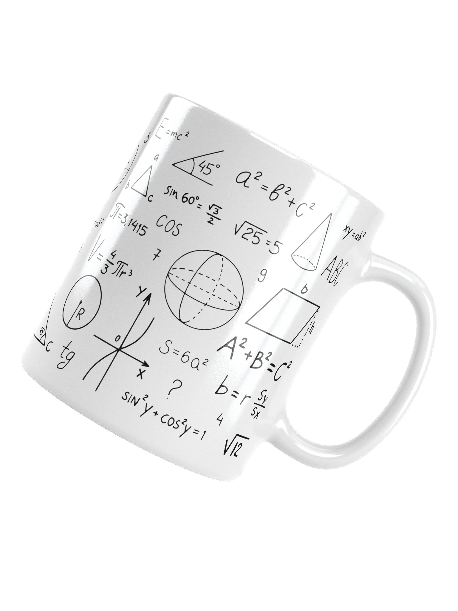 “Mathematical Formulas” Mug – Geek & Science Edition product image (5)