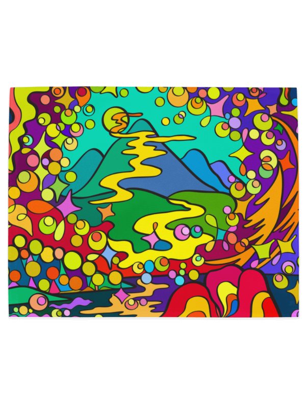 Vibrant Swirls Placemat Set – Colorful Marine Life product image (5)