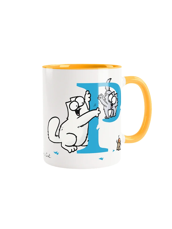 Cat Monogram Mug - P product image (2)