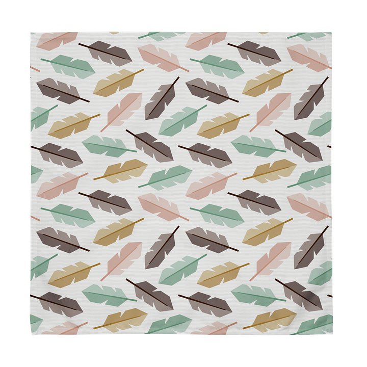 Mid-Century Modern Feathers Cloth Napkin Set (4) product image (2)