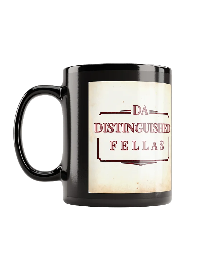 Vintage Black Glossy Mug - Distinguished Fellas' Design product image (2)