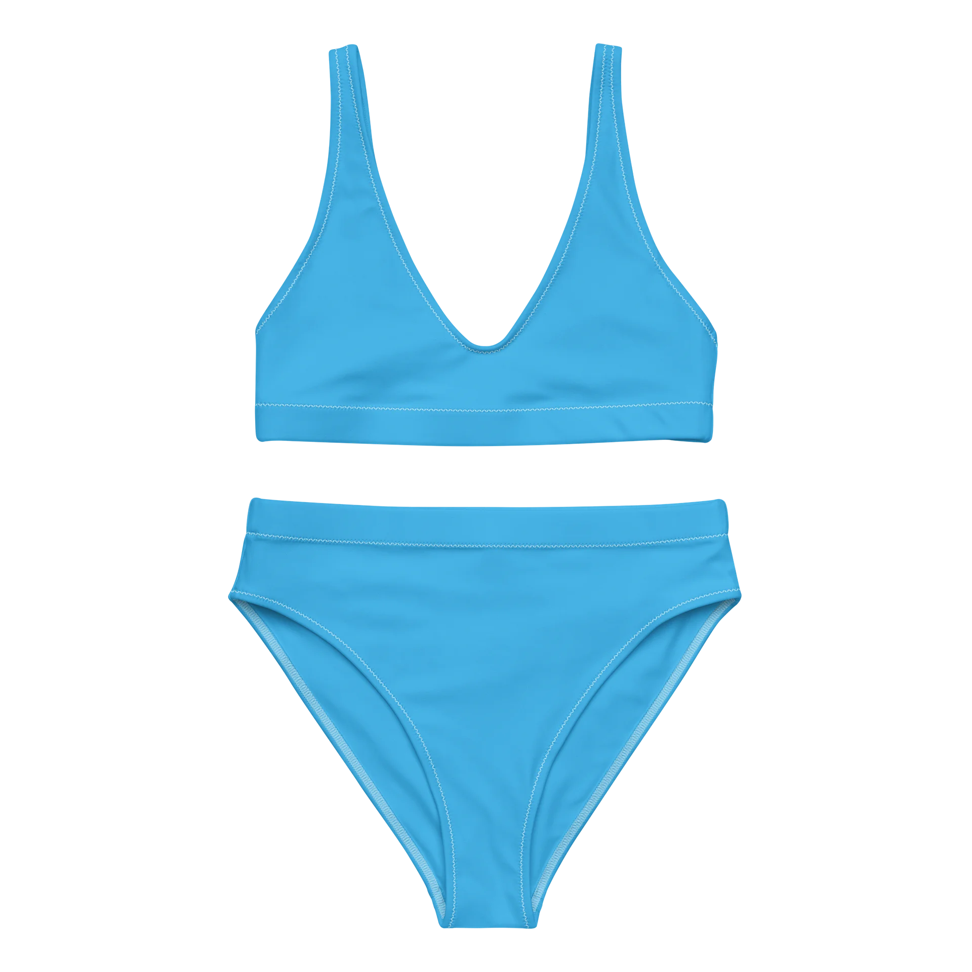 His House Womens High Waisted Bikini Set - Blue Sky product image (5)