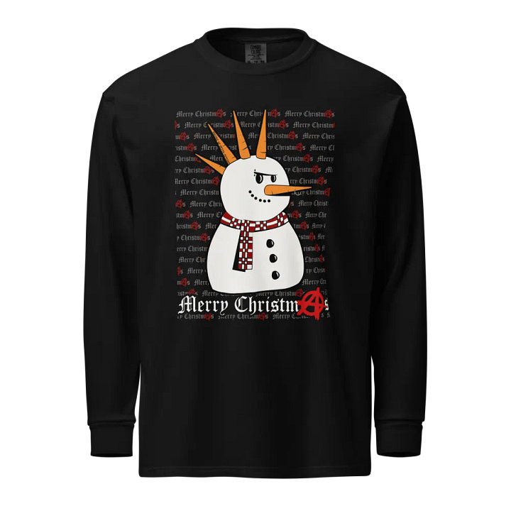 Holiday - The Frost and the Furious - Punk Snowman on Comfort Colors Long Sleeve product image (2)