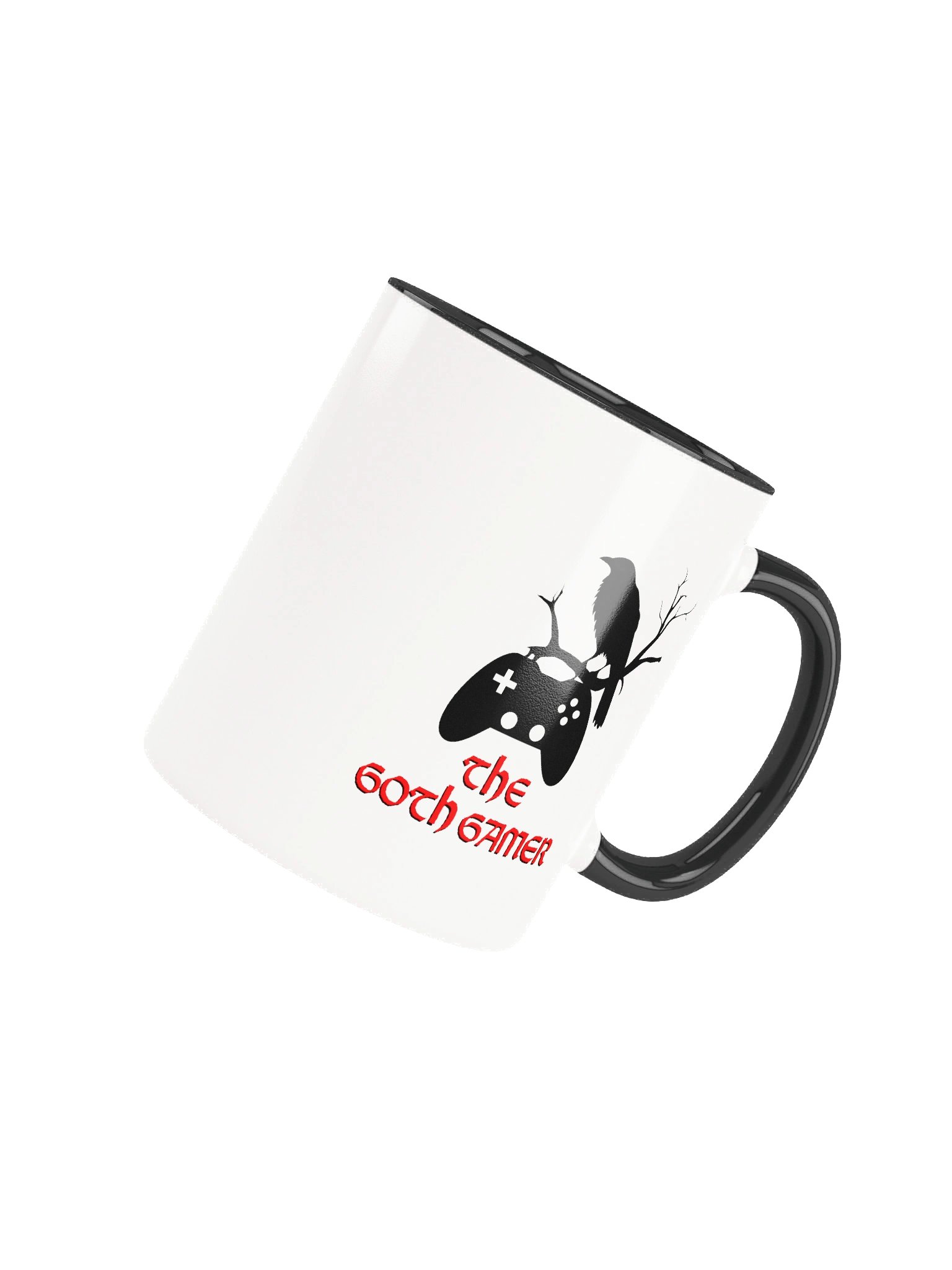 Goth Gamer Mug with Crow & Controller product image (4)