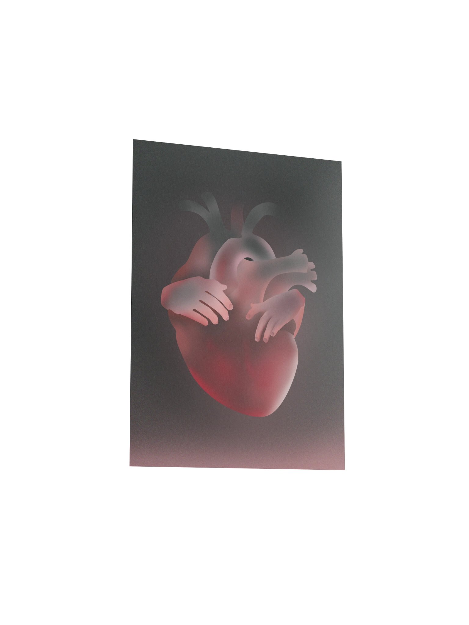 Surreal Heart Illustration - Self-Love & Healing Poster product image (12)