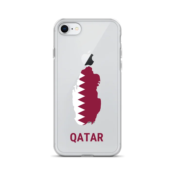 Qatar 2026 World Cup Flag iPhone Tough Case - Qatar Soccer Phone Cover - Dual Layer Protective Case product image (1)