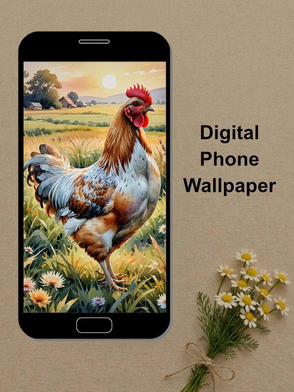 Rooster/Chicken Phone Wallpaper product image (1)