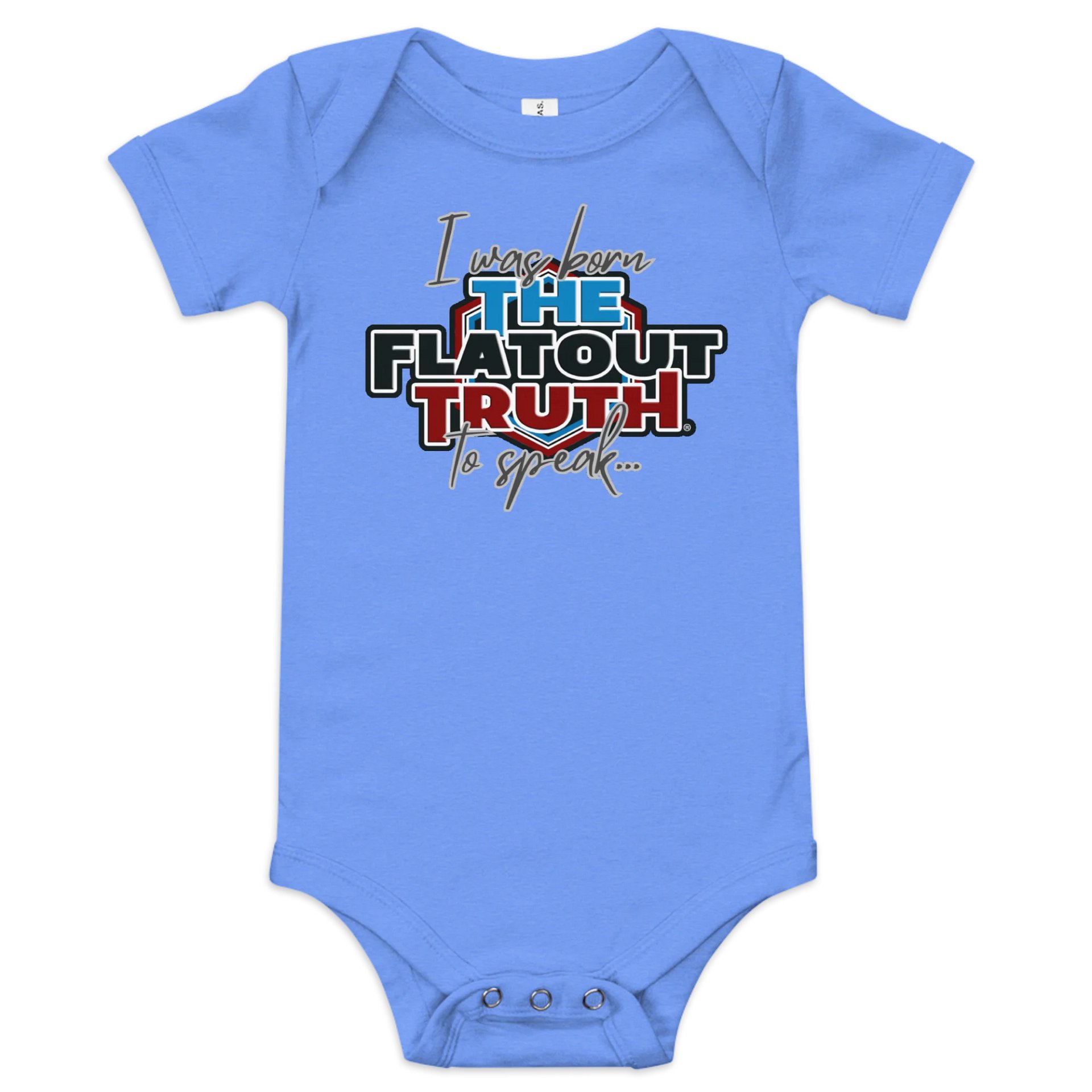 "I was born to speak" TFOT Red Hex Baby Onesie product image (1)