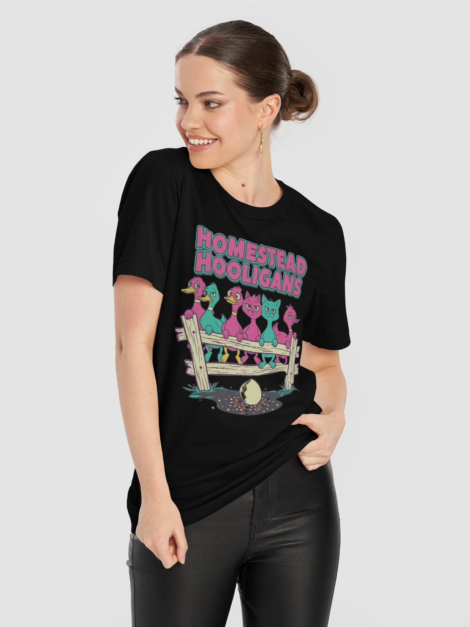 Homestead Hooligans Duck and Cat Gang Tee product image (11)