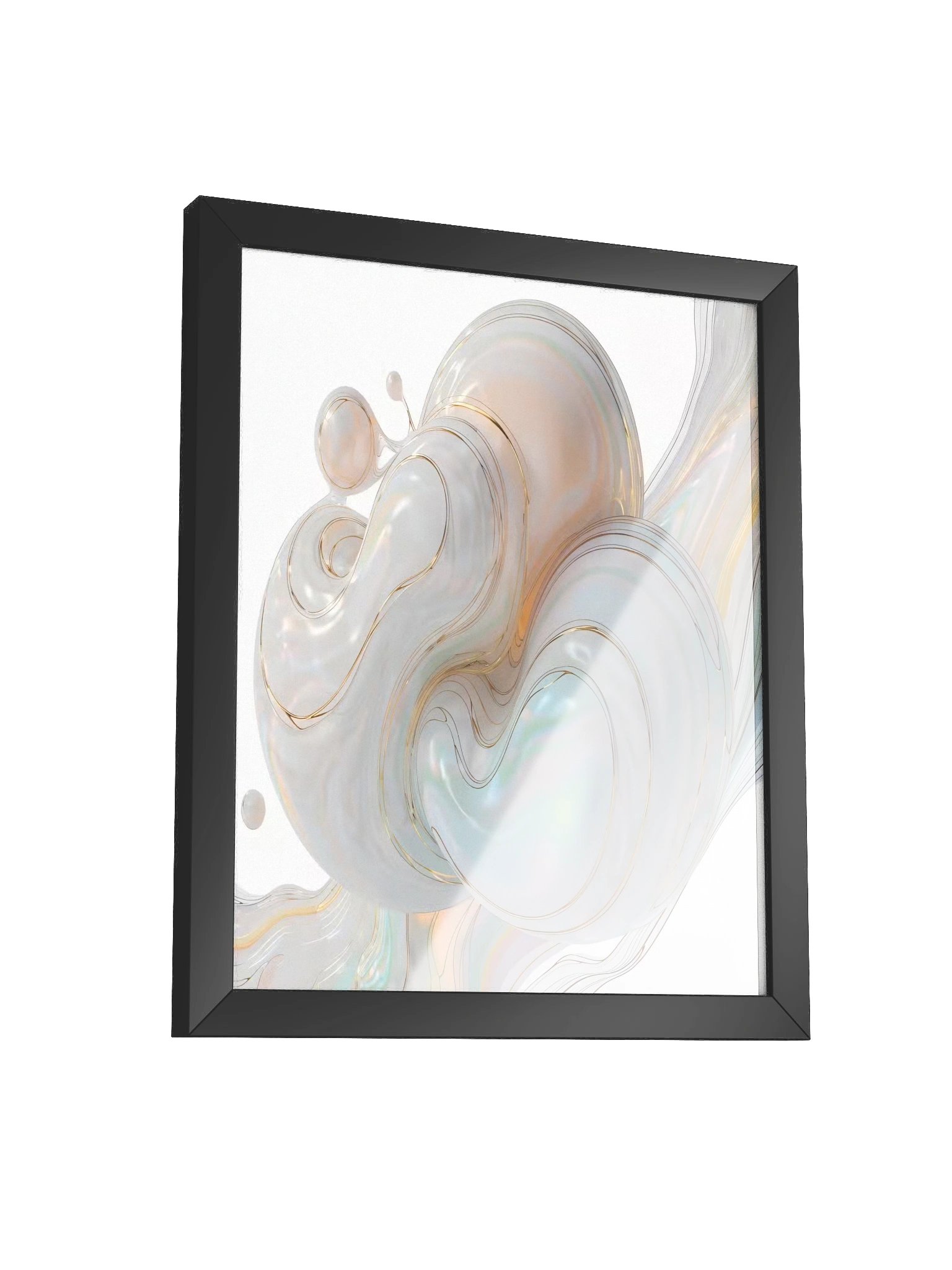 Soft Gradient Pastel Design Framed Wall Art product image (3)