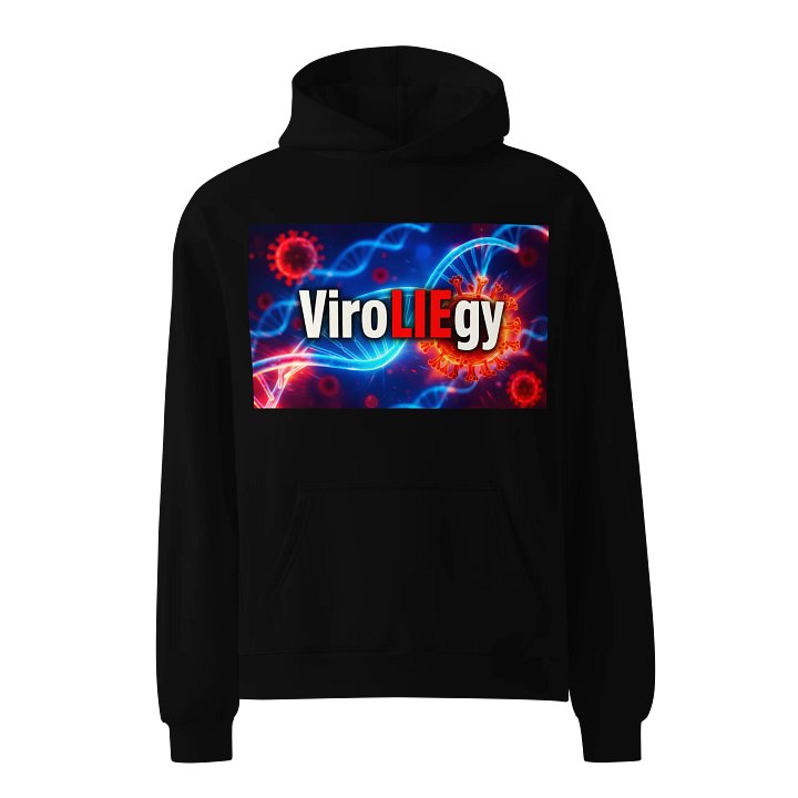 ViroLIEgy Logo Oversized Hoodie Black product image (1)
