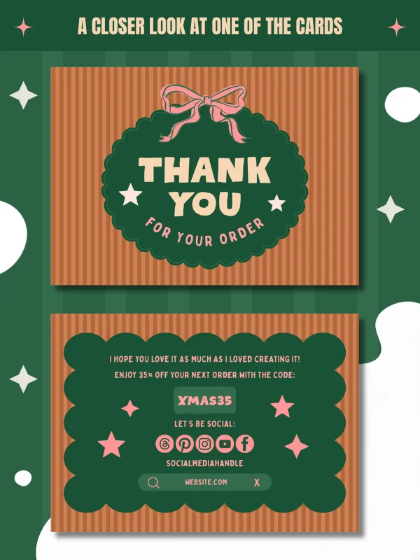 Cute Coquette Christmas Etsy Shop Kit product image (6)