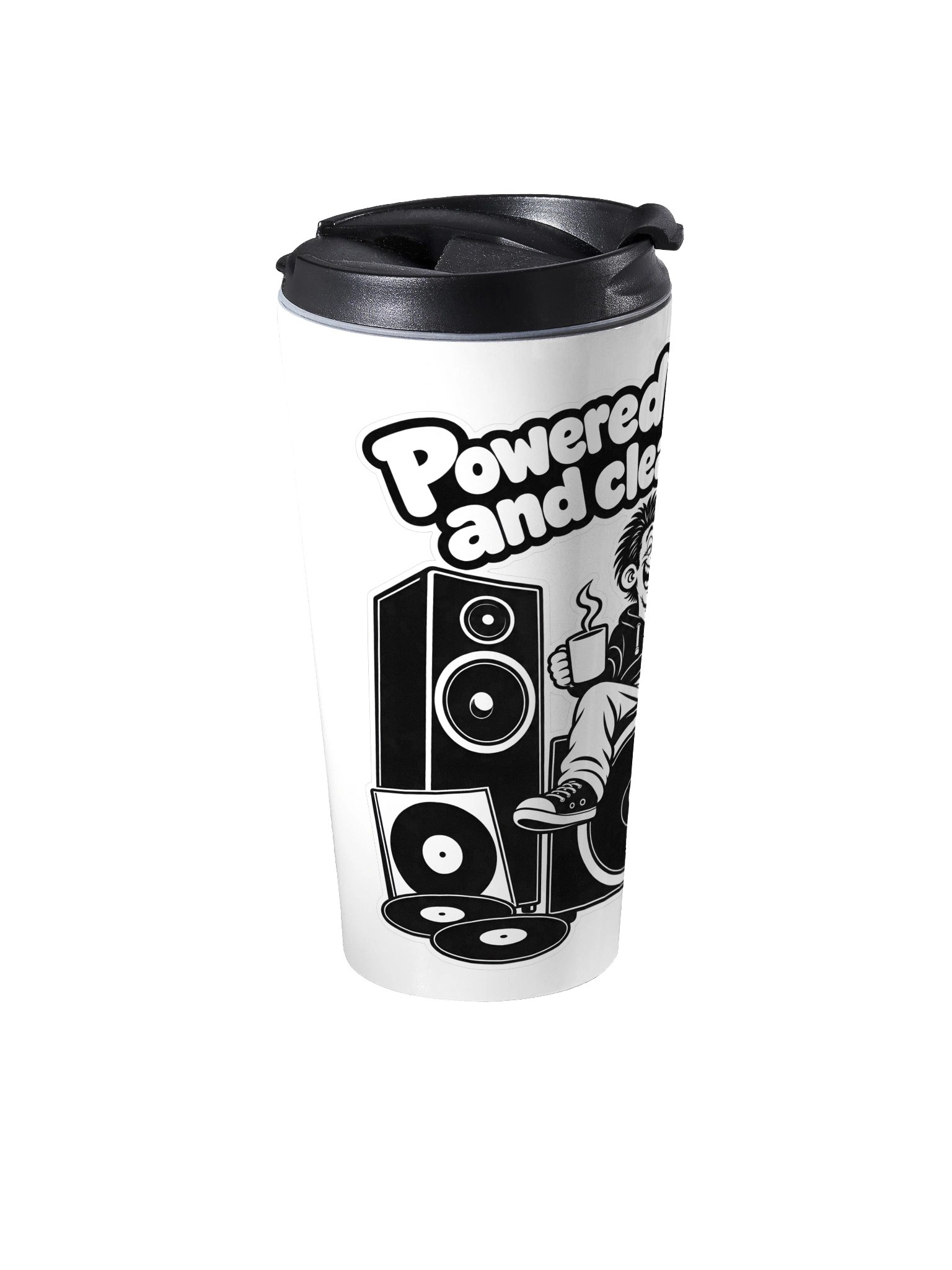 Powered By Coffee And Clean Power - Travel Cup product image (2)