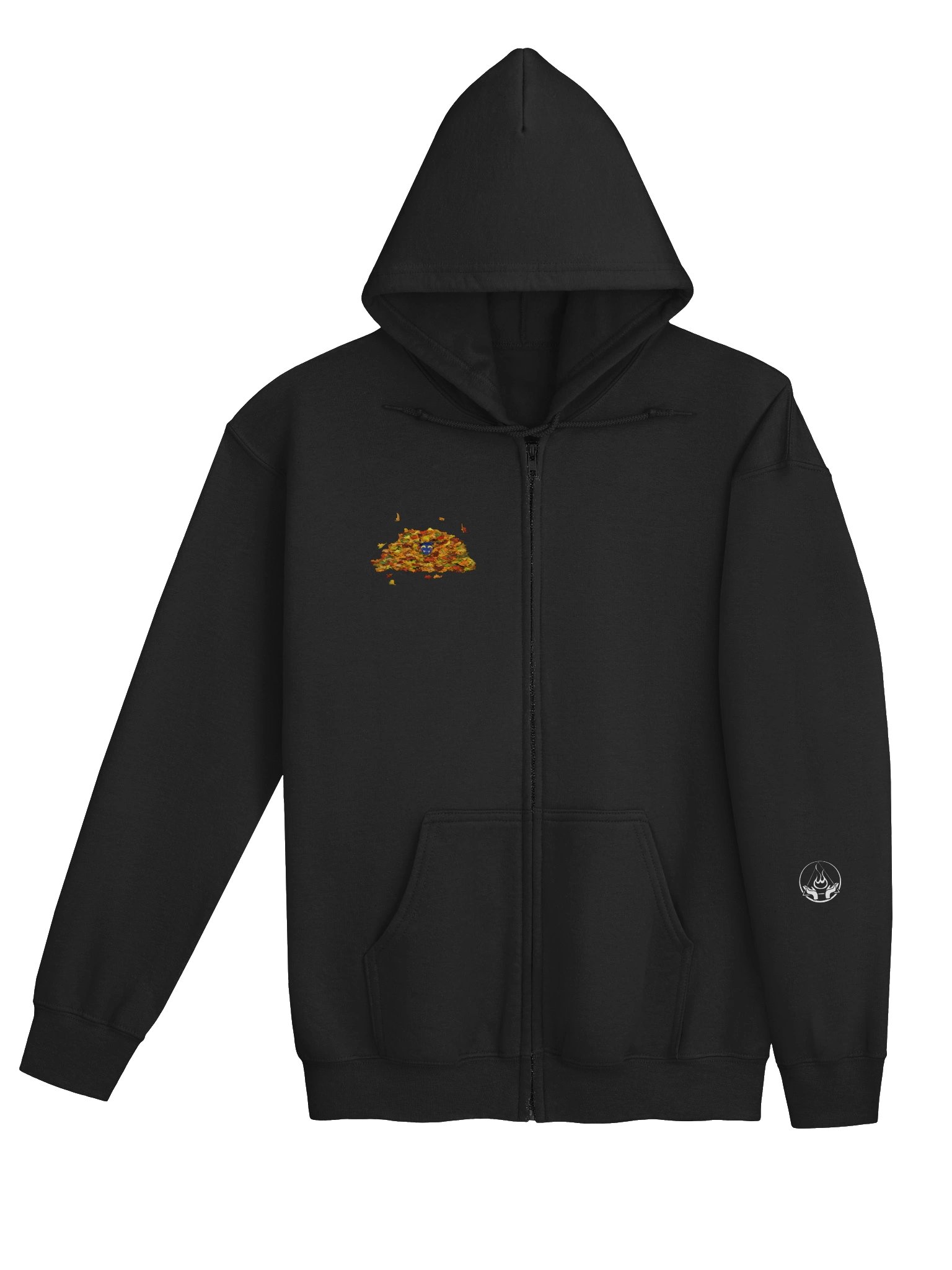 Lil Cherny in the Leaves Unisex Heavy Blend Zip Hoodie product image (4)