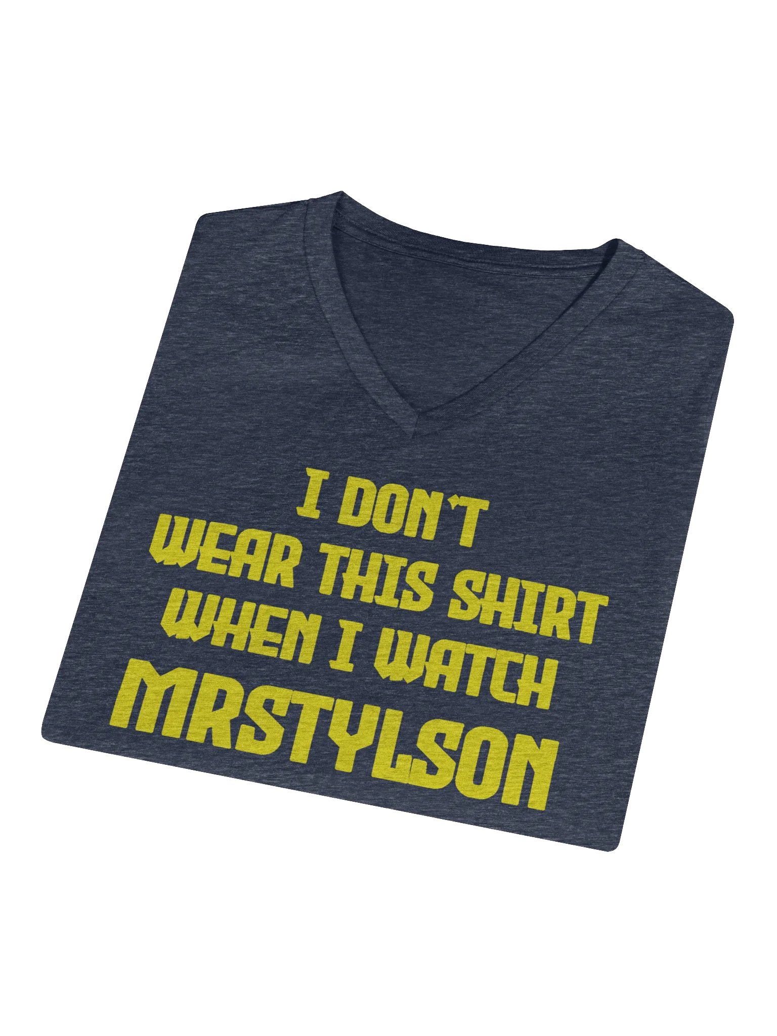 I Don't Wear This Women's V-Neck (Yellow Text) product image (27)