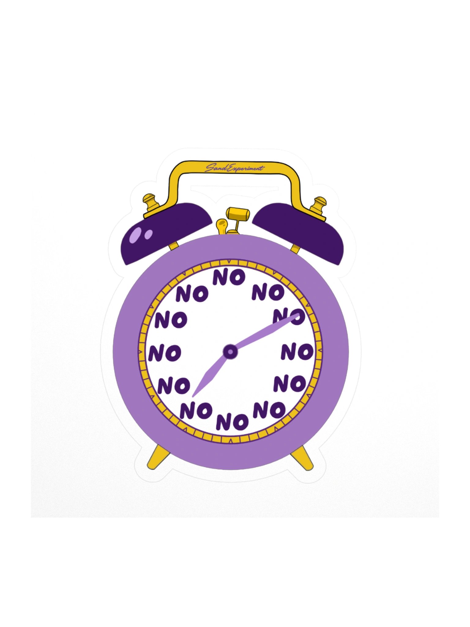 Nope-o-clock Sticker product image (1)
