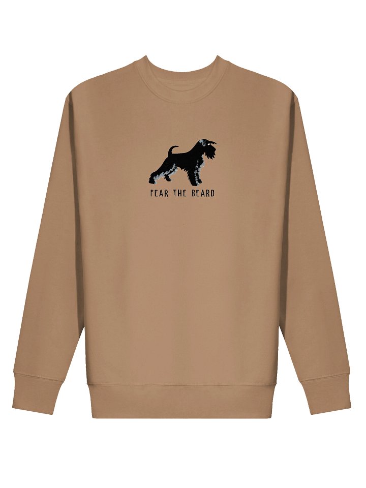Fear the Beard Sweatshirt (Embroidered) of a Miniature Schnauzer(Black) product image (9)