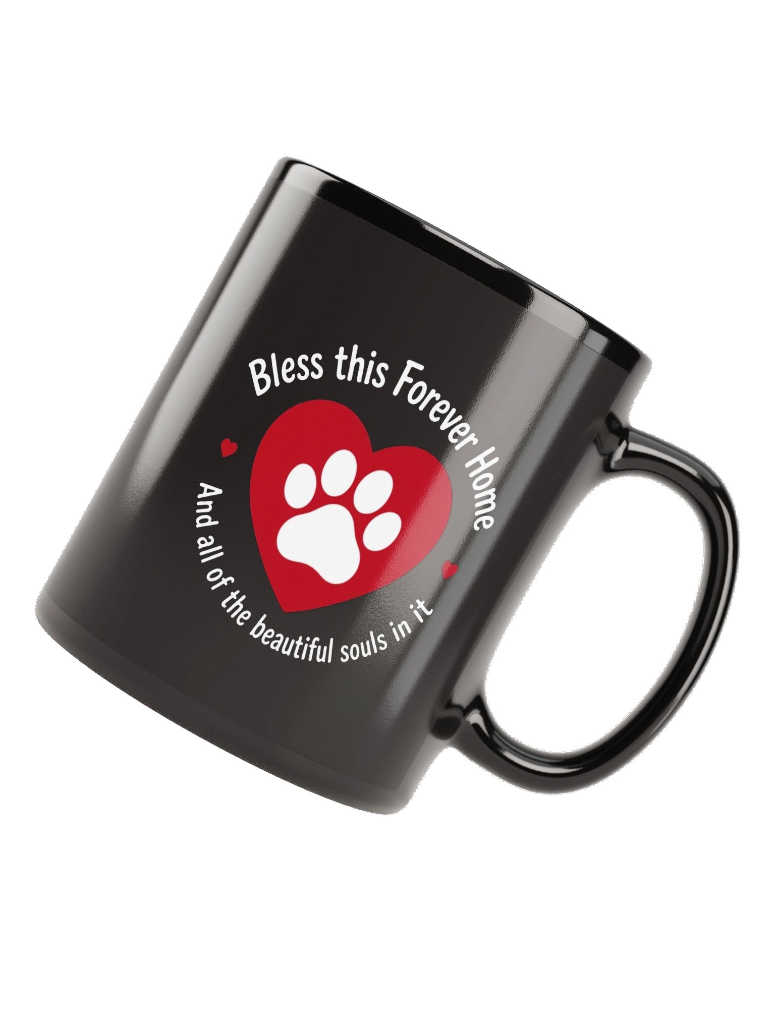 Bless This Forever Home Black Glossy Mug product image (5)