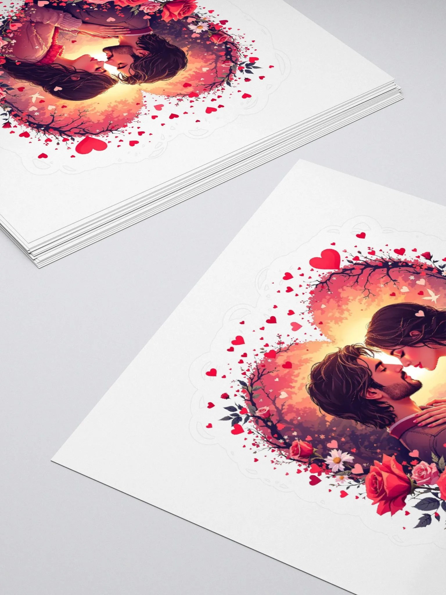 Romantic Rose Kiss Stickers product image (11)