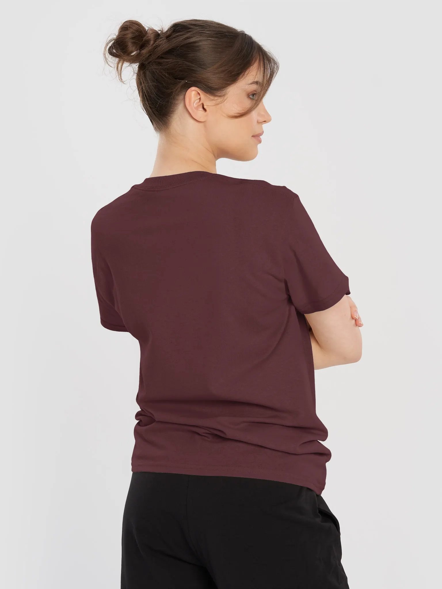 Galway/Gaillimh Scholastic style Ogham Maroon printed T-shirt product image (6)
