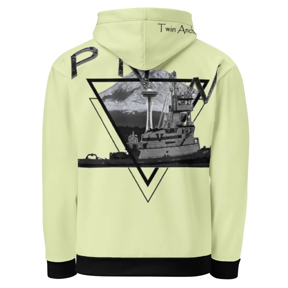 PNW T - Mt. Rainer & Tug Hudson (Snow Flurry) – Performance Marine Wear | Twin Anchor Apparel North Current Line product image (9)