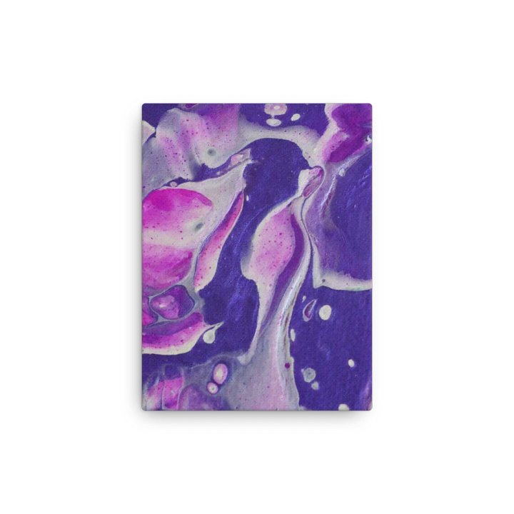 Purple Embrace Slim Canvas Art Print - choose size product image (2)