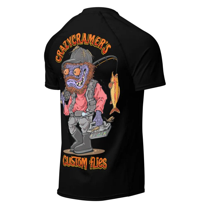 CrazyCramer's Custom Flies Fishing Short Sleeve Shirt product image (2)