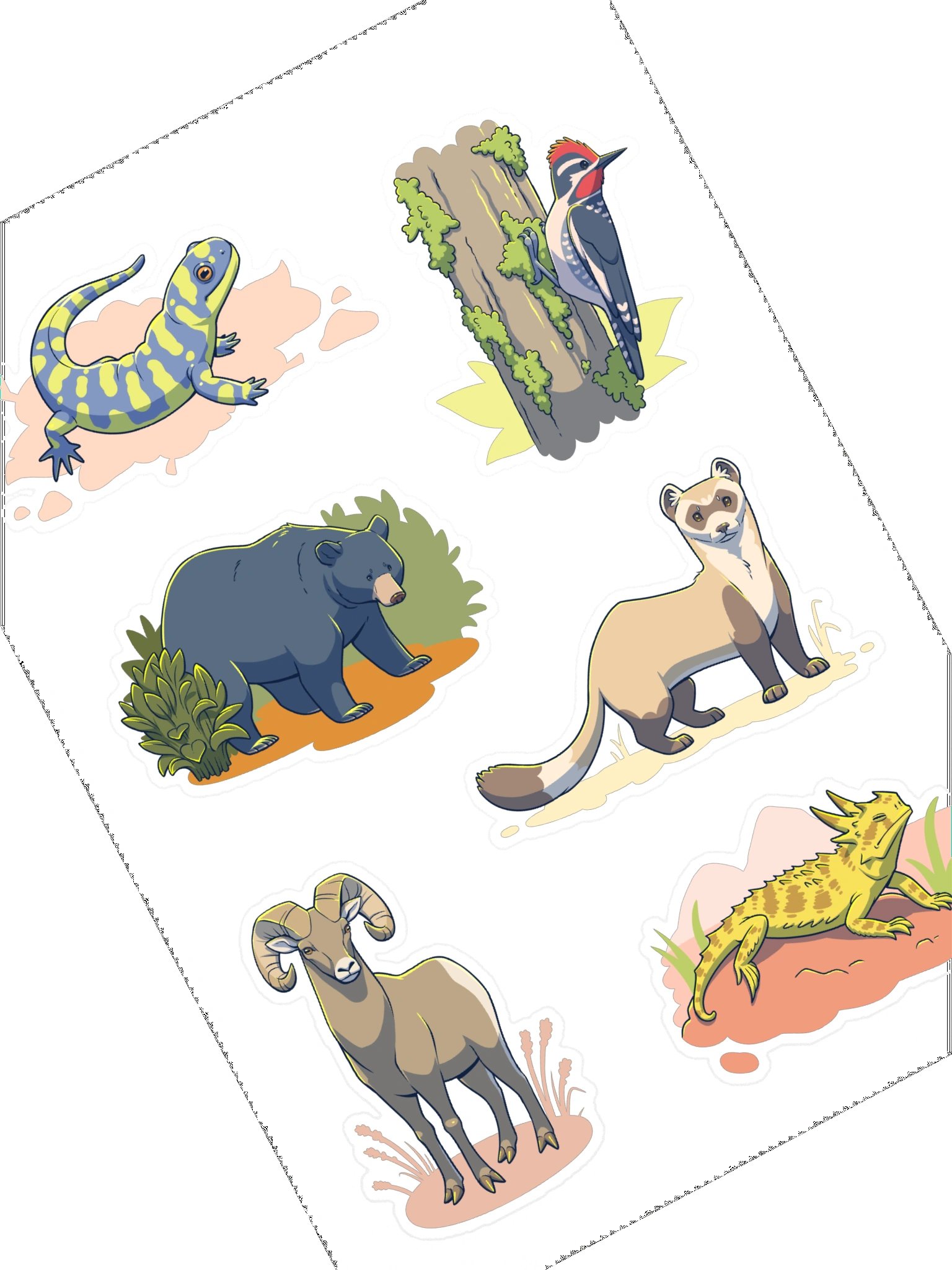 Animals of the Navajo Nation Sticker Sheet #2 product image (2)