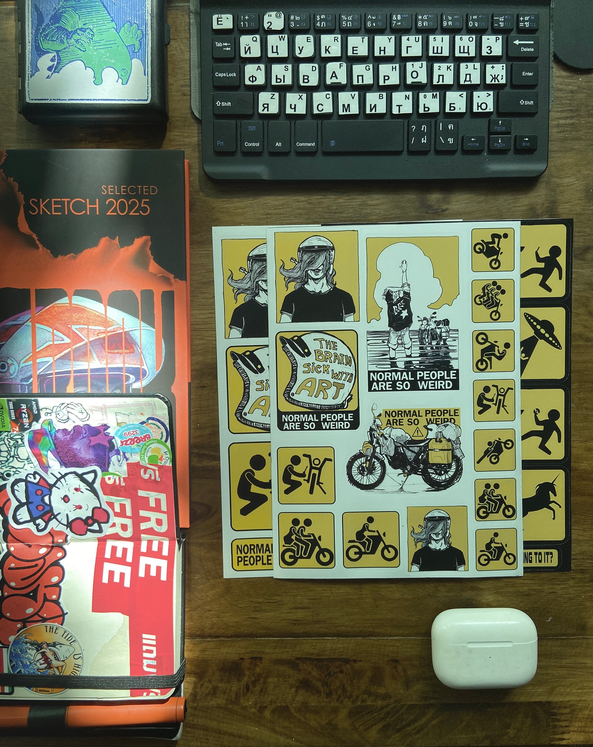"Trip" 3 stickerset A5 product image (5)