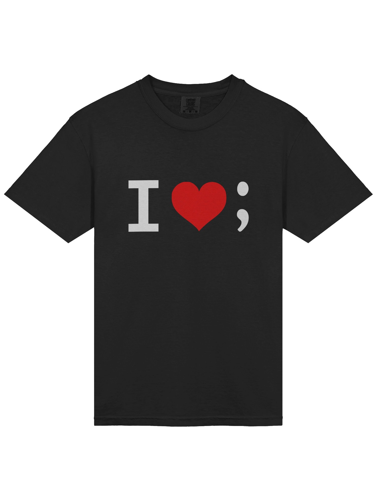 I Love Semicolon T-Shirt product image (3)