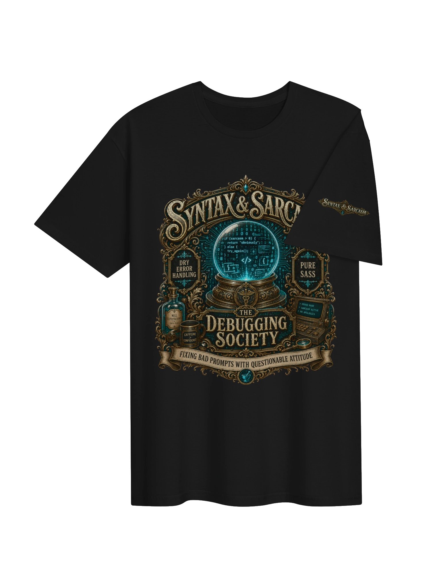 Syntax & Sarcasm Debugging Society Softstyle Coding T-Shirt product image (34)