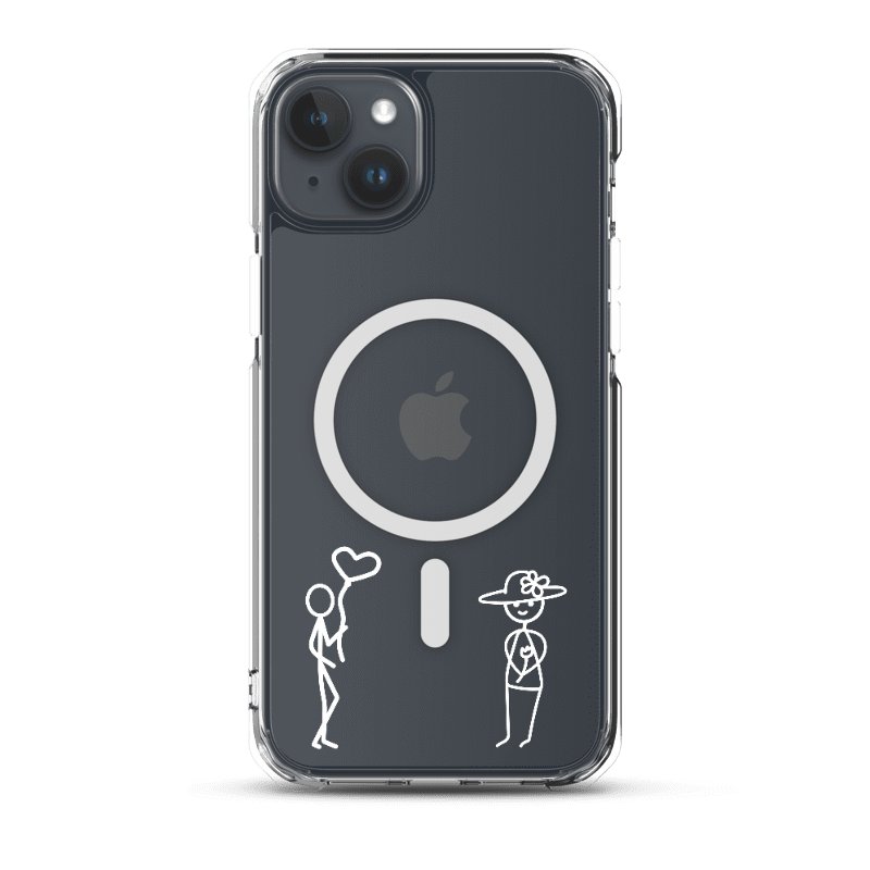 She & Her Pookie iPhone MagSafe® clear case - White product image (1)