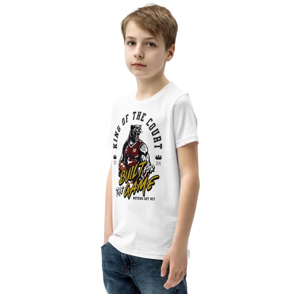 King of the Court Youth T-Shirt Wht product image (4)