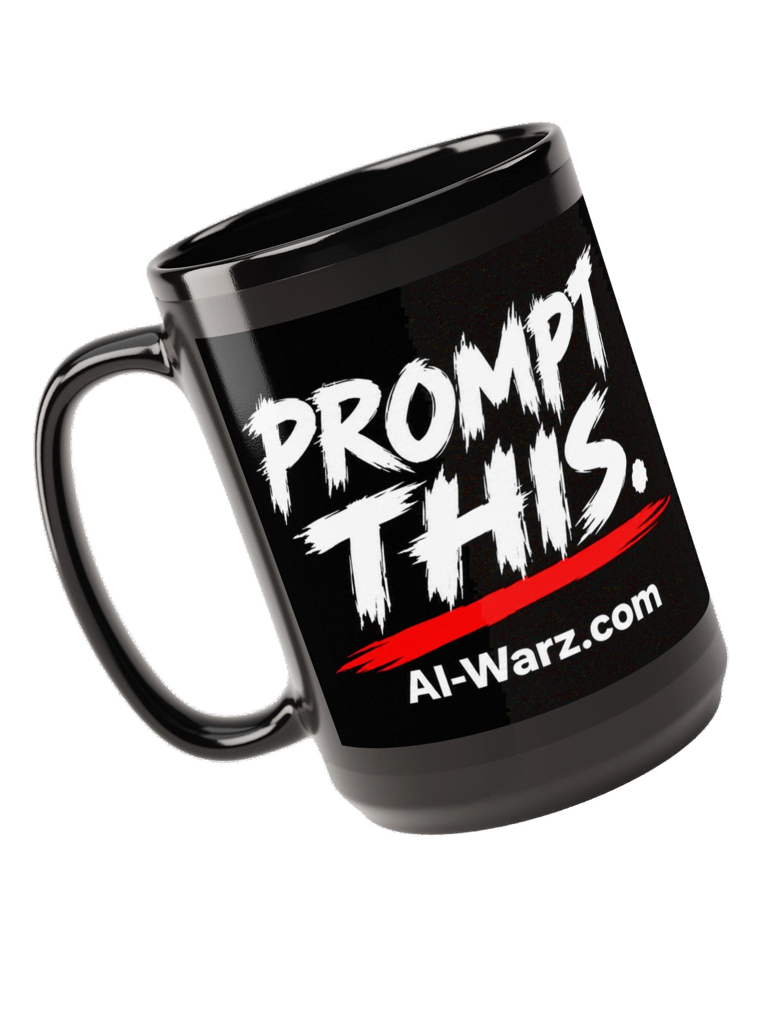 AI WARZ – Prompt This. 15 oz Black Mug product image (5)